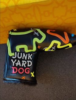 New Scotty Cameron Custom Shop "Junk Yard Dog" Headcover – Multi-Color Neon