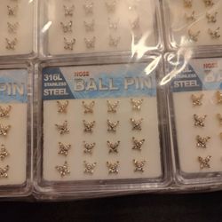 Nose rings 1 pack of 10 for 50$