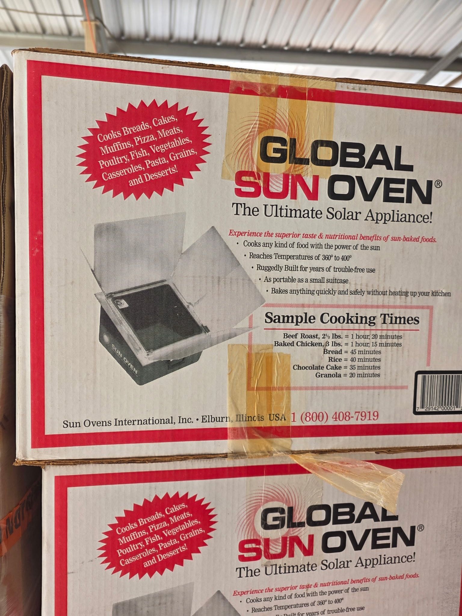  Global Solar Sun Oven  for anyone who loves going to the desert or anywhere else where there’s a lot of sun these ovens are awesome