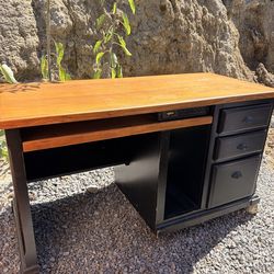 Solid wood desk