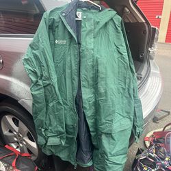 Columbia Men’s Tall XXL Green Raincoat Windbreaker Jacket