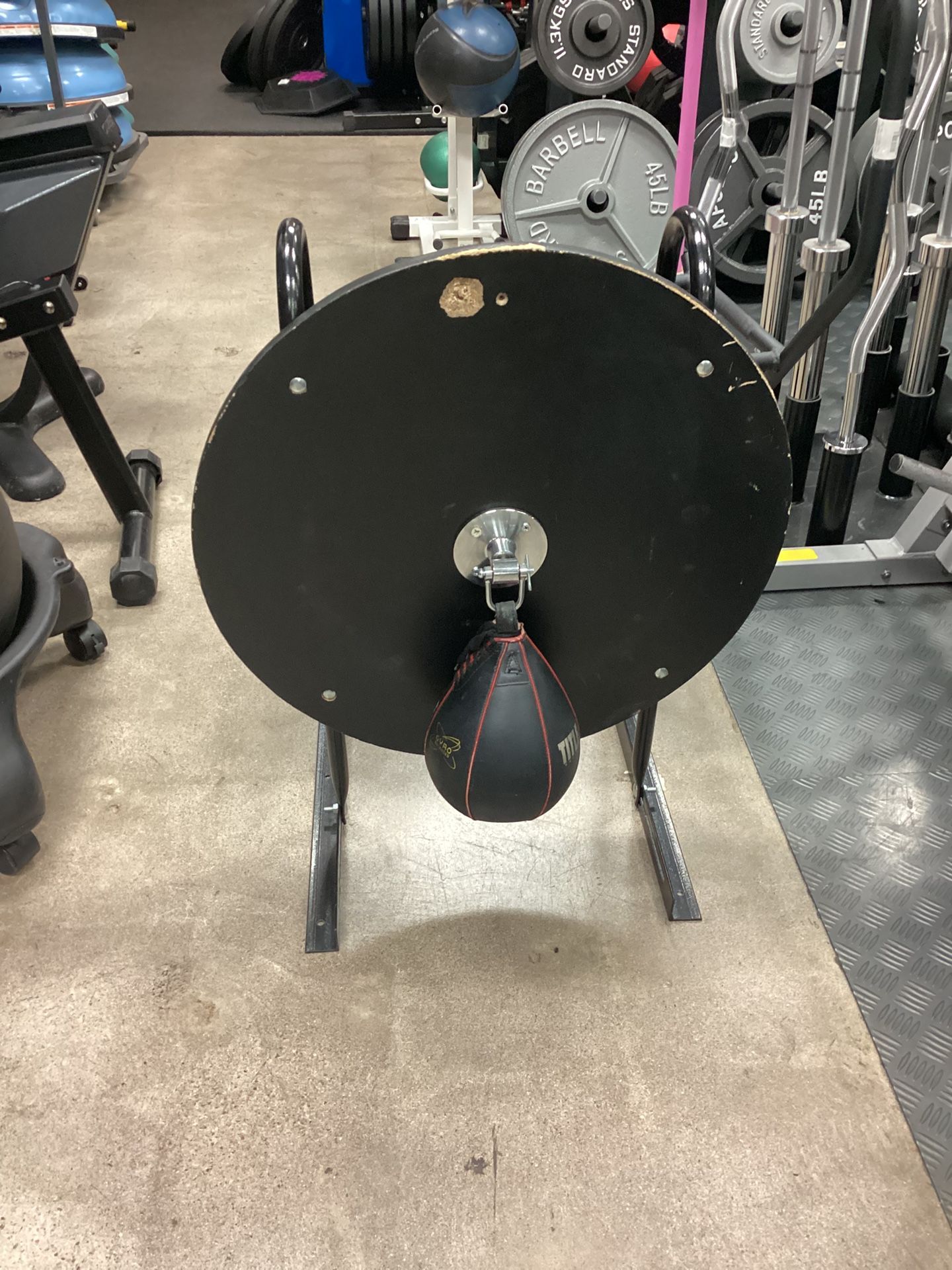 Used Speed Bag Wall Platform With Title Speed Bag (Read Description)
