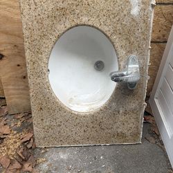Granite Bathroom Sink Countertop