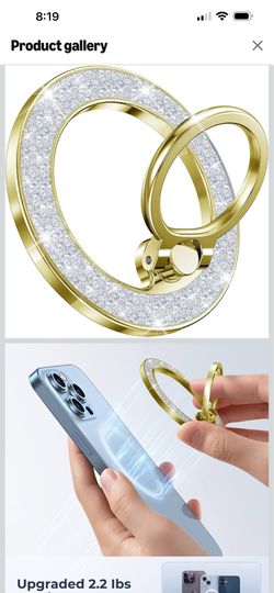 Magnetic phone ring holder