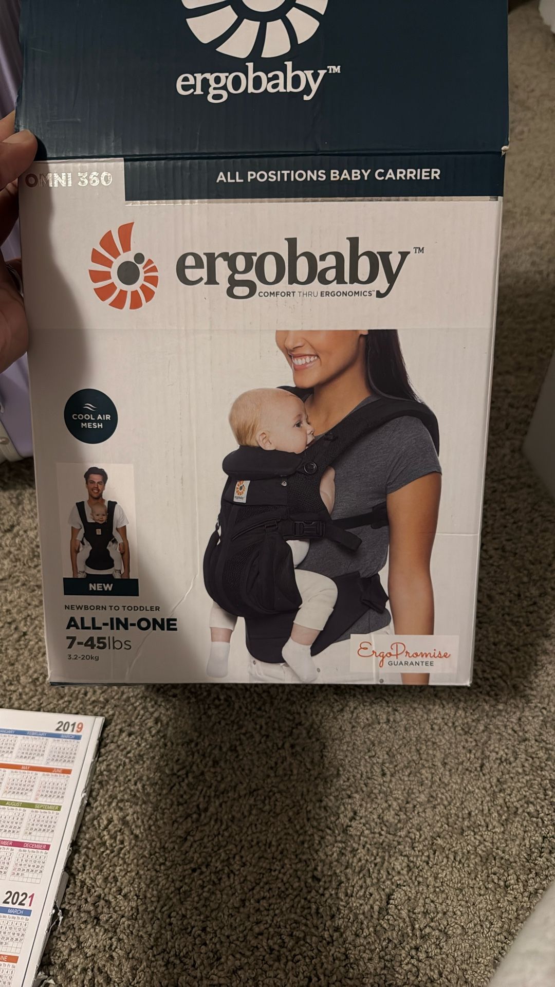 ERGOBABY ONYX BLACK Like new!
