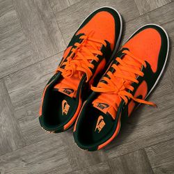 Miami Hurricanes  Color way Dunks 