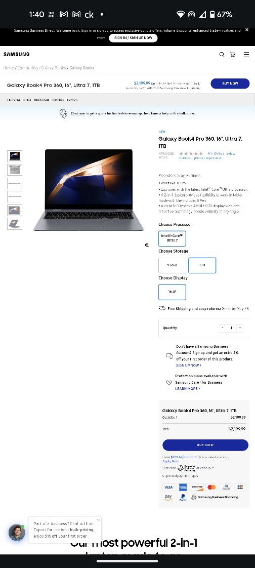 Samsung Galaxy ProBook 360 Ultra
