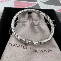 Javid Yurman Buckle Cablespira Bracelet Hook Clasp Silver