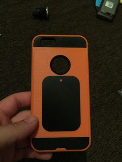 Orange and Black Iphone 6 Case