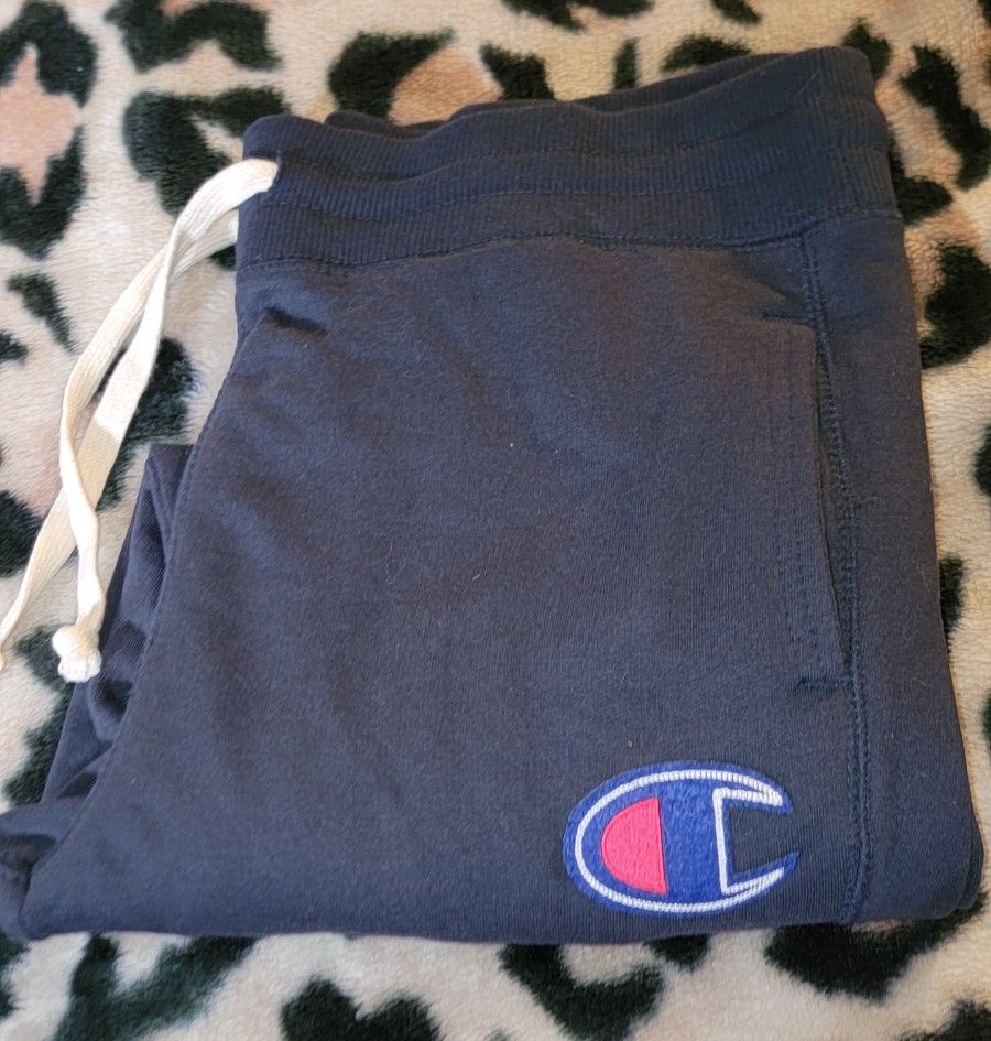 Men's Champion Joggers Blue Size Small