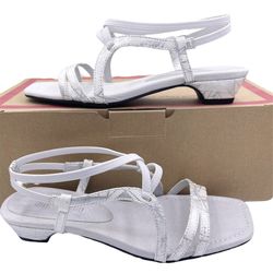 NIB ANN MARINO strappy comfy sandals women Size 7 1/2M