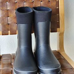 WESTERN CHIEF Men's Frontier Mid 10" Waterproof Neoprene Rubber Boots + Black Size 10