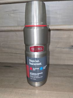 THERMOS STAINLES STEEL HOT 18 HRS COLD 24 HRS WITH CUP LIKE NEW