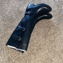 Leather boots
