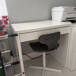 Ikea desk with chair