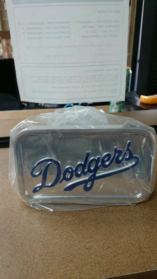 LA Dodgers Tow Hitch Cover