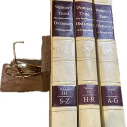 Webster’s Third New International 3 Volume Set 