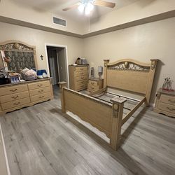5-Piece Queen Bedroom Set – $350 – Pickup Only.