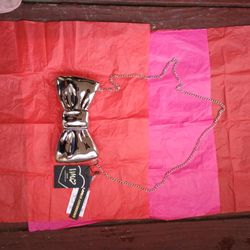 Silver Bow Purse