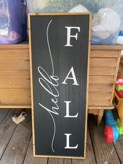 Hello Fall Sign