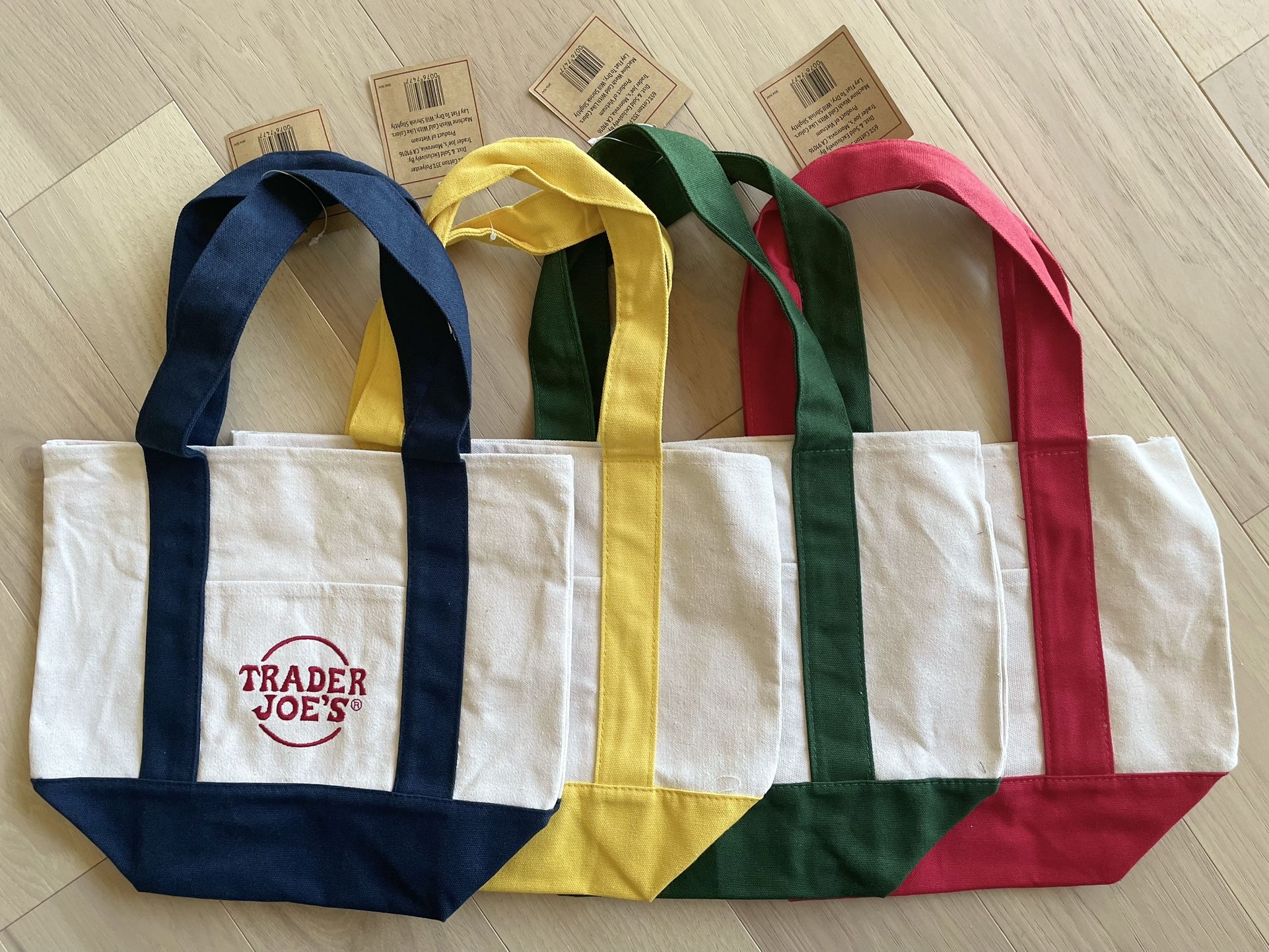 2024 New with tag Trader Joe’s mini canvas tote bag all colors