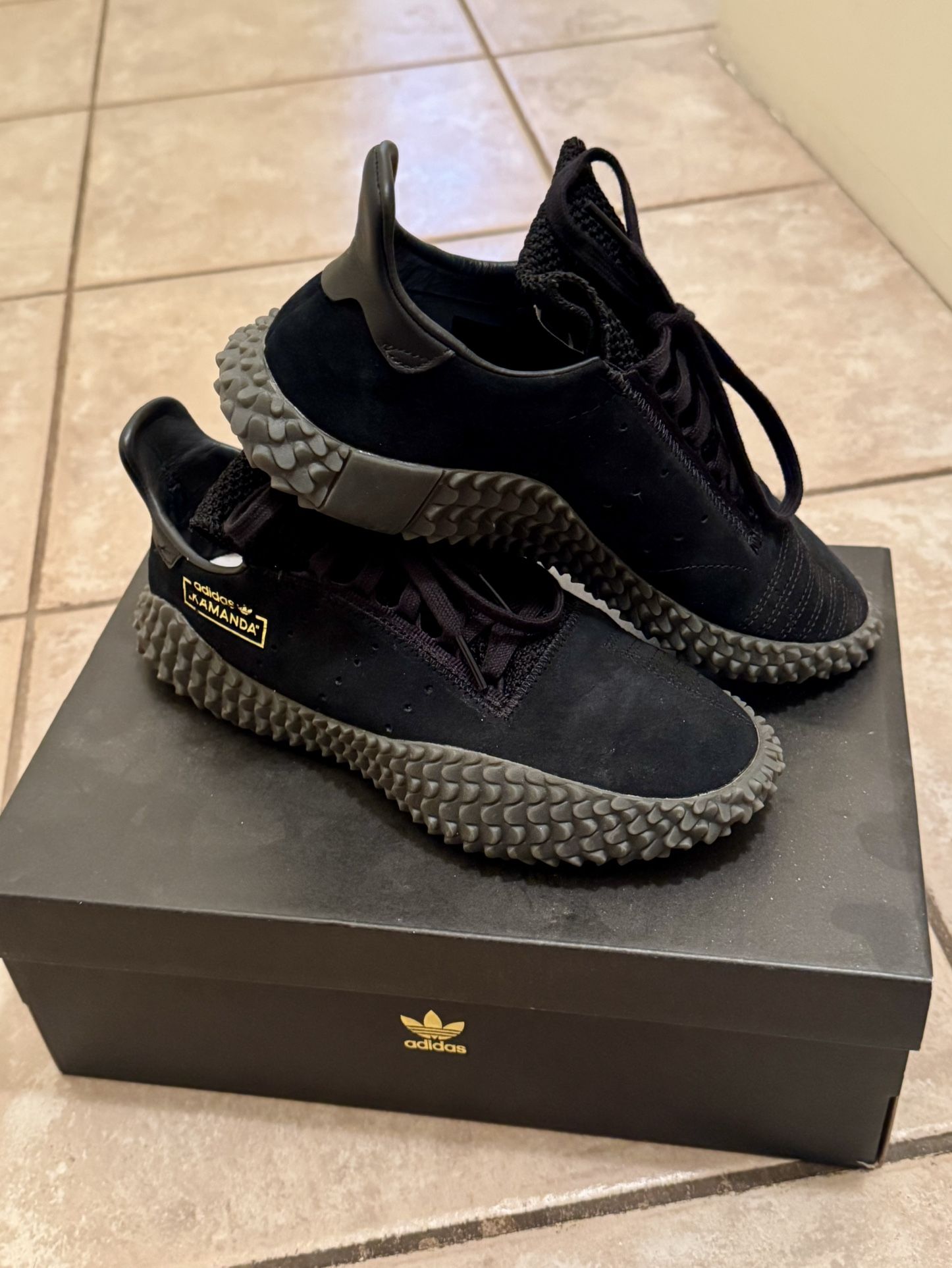 Adidas Kamanda Triple Black - Men’s Size 6
