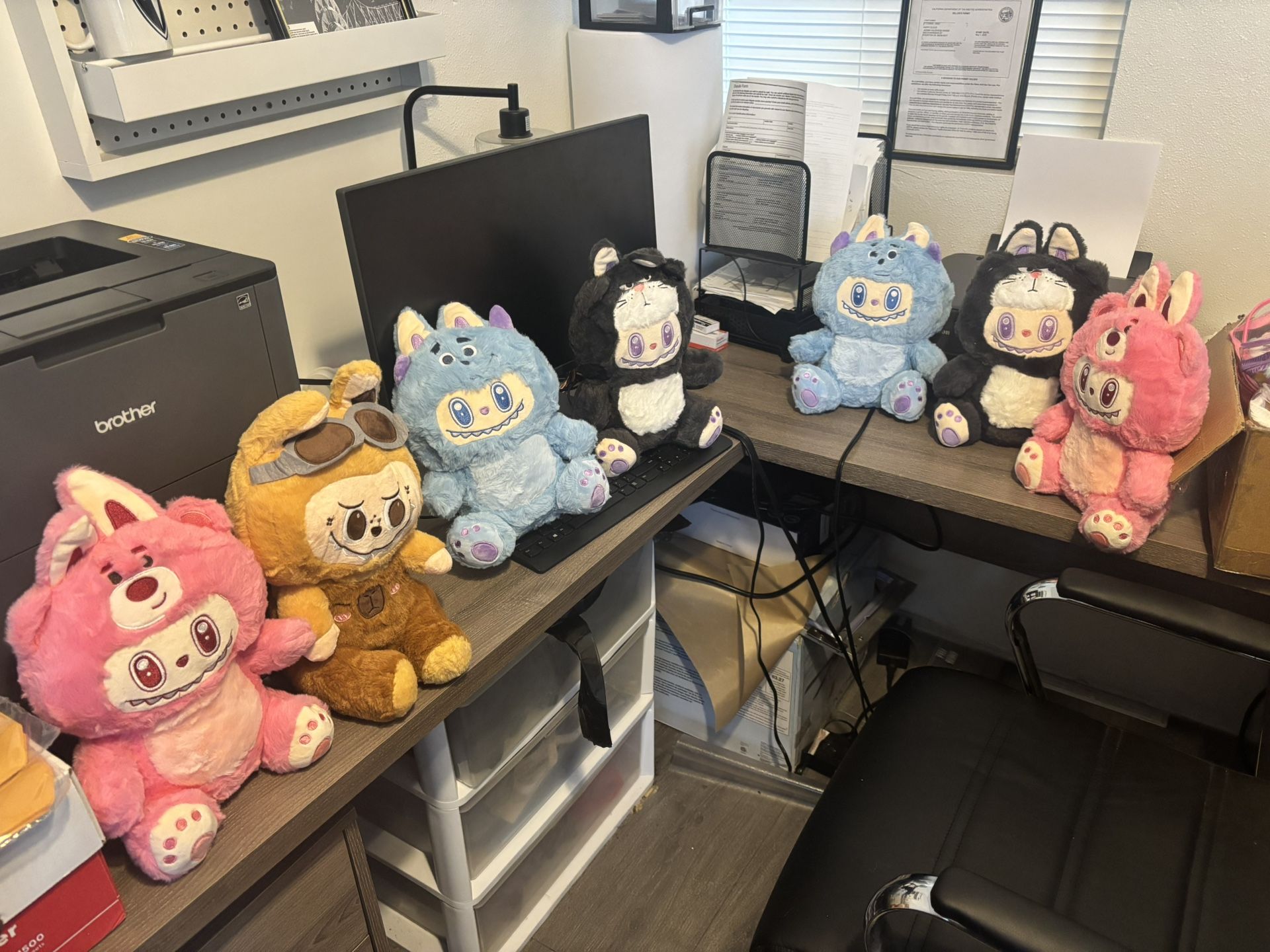 7 Pcs Labubu Plushies 