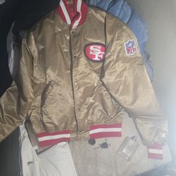 *NEW/NEVER WORN* Vintage 1990s SF 49ers  Gold Starter Jacket