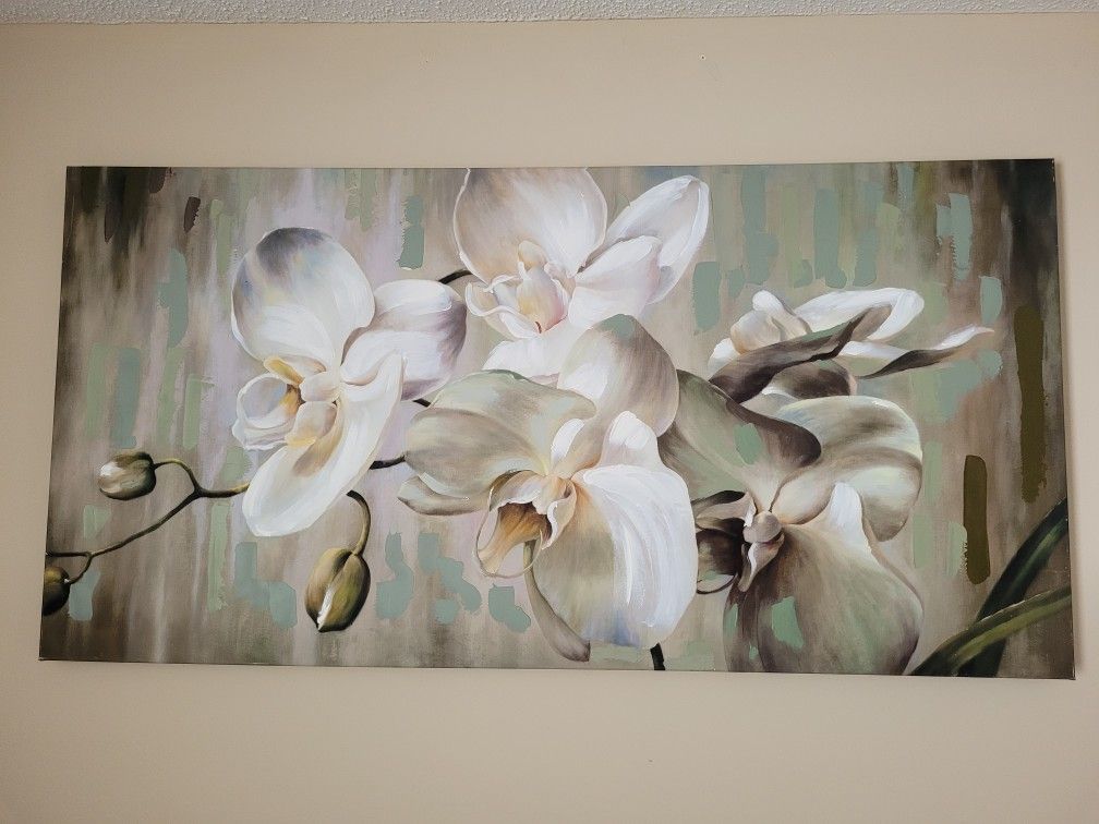 Large Orchid Canvas Wall Art