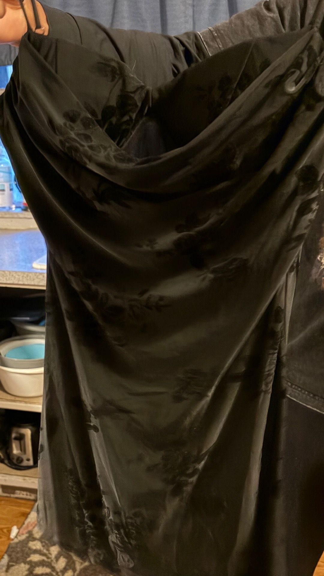 Black rose dress