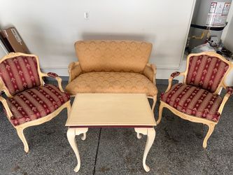 French sofas gold gently used