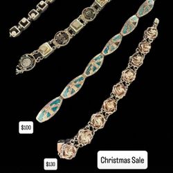Antique Sterling Silver Bracelets For Men And Women 