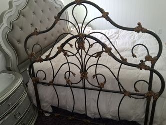 Queen headboard and footboard