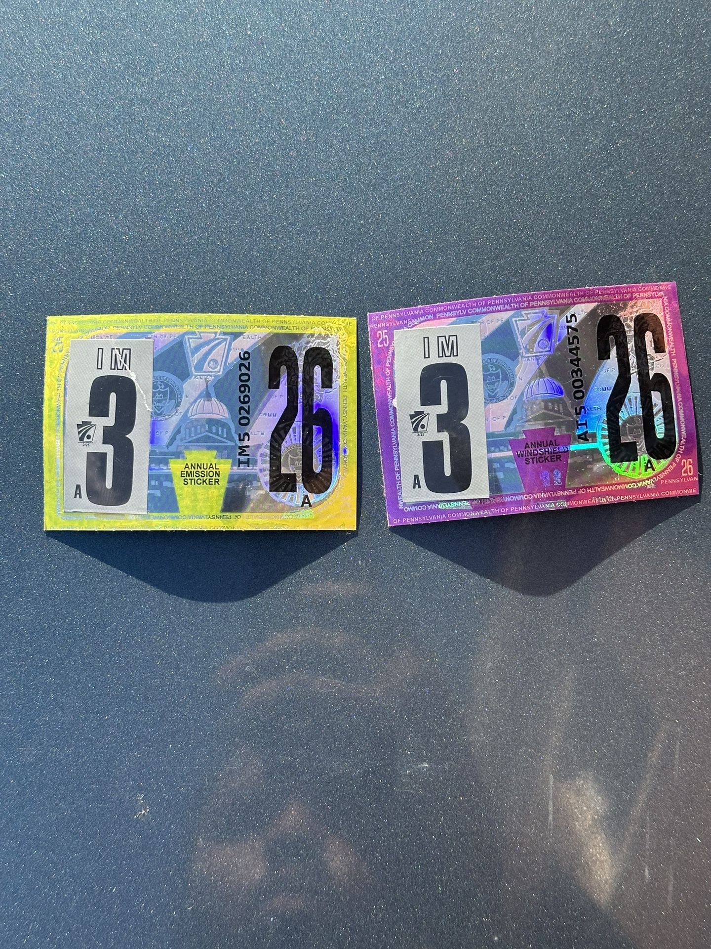 PA Inspection Stickers 2025-2026