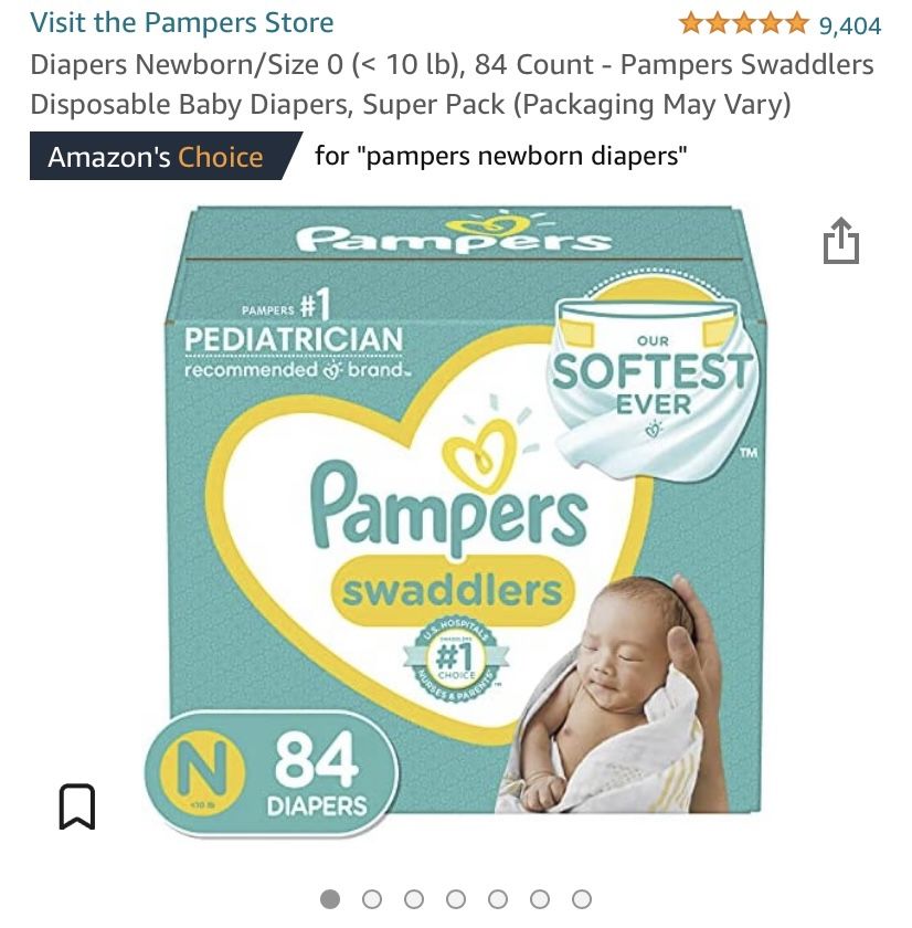42 Pampers Newborn Diapers