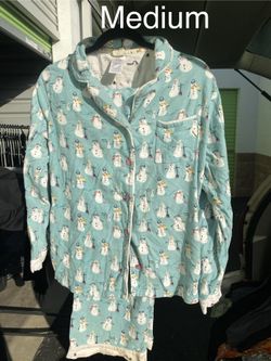 Snow Man Pajama Set