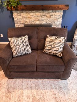 Ashley Furniture Brown Loveseat — $175 OBO