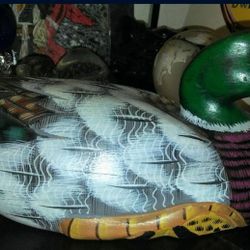 Decoy wooden Mallard duck hand painted