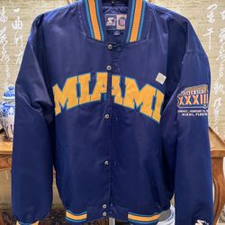 Super Bowl Jacket By Starter XXXIII 33 Miami 1999