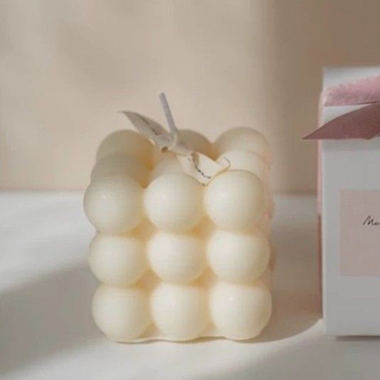 Super Adorable Candle Cube made of little bubbles