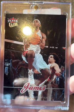 LeBron James Fleer Ultra Basketball Card