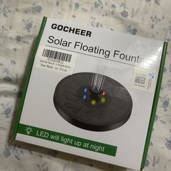 Solar Floating Fountain Light