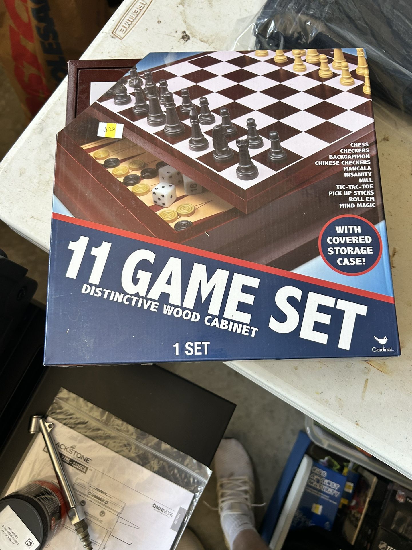 chess + checkers + backgammon + mancala + 7 more games