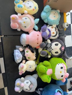 Hello Kitty, My Melody, Kuromi, Cinnamoroll