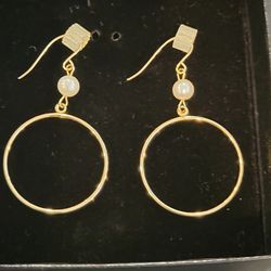 Earrings 14kt and Mini Pearl