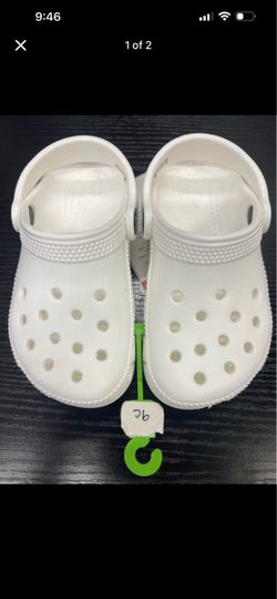 Crocs white toddler 9C