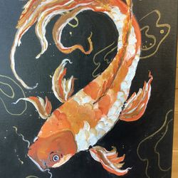 Koi Original Painting 