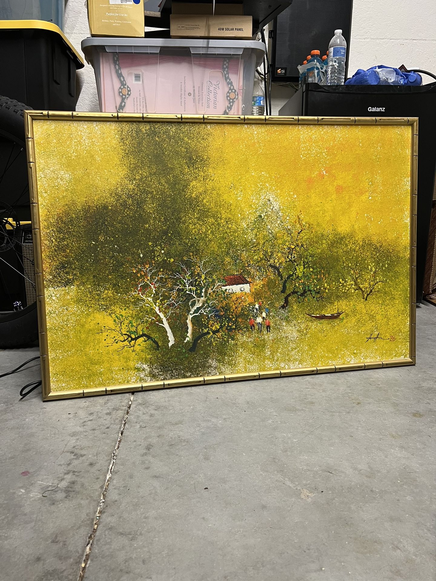 Vintage Mid century Landscape Painting