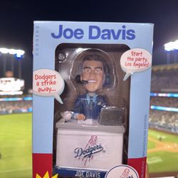 Joe Davis Talking Bobblehead - Rare Collector’s Item