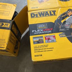 Dewalt Sander Kit Come With Charger But No Battery And Flex volt Circular Saw(tool Only)